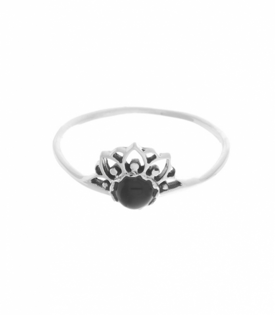 Bague Argent Onyx 7.8mm