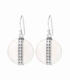 Boucle d'oreille Cercle Argent Filigrane Nacre Prix Paire