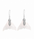 Boucle d'oreille Argent Nacre Queue de Baleine Prix Paire