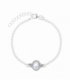 Bracelet Argent Pierre 15+4cm