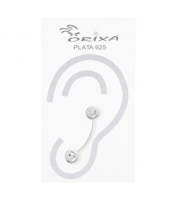 Boucles d'oreilles Argent Grimpeur Zirconiums Prix Paire