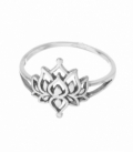 Anillo Plata Flor Loto