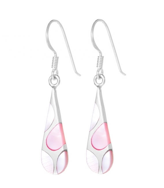 Boucles d'oreilles Argent Pierre 2.4cm