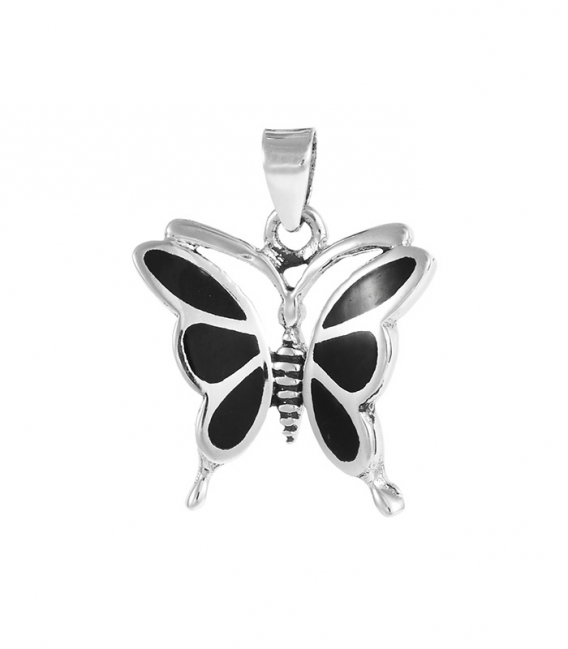 Colgante Plata Mariposa Piedra 1,80cm