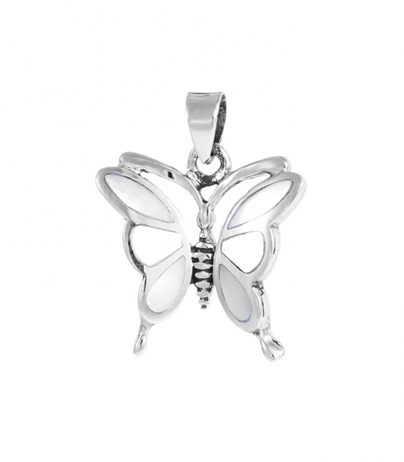 Colgante Plata Mariposa Piedra 1,80cm