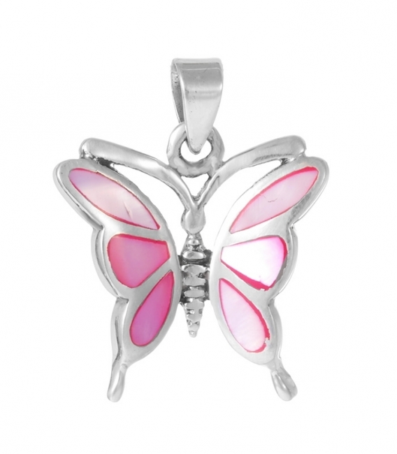 Colgante Plata Mariposa Piedra 1,80cm