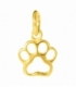 Pendentif Argent Empreinte Chien 12mm Recouverte