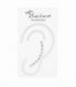 Boucles d'oreilles Argent Grimpeur Zirconiums Prix Paire