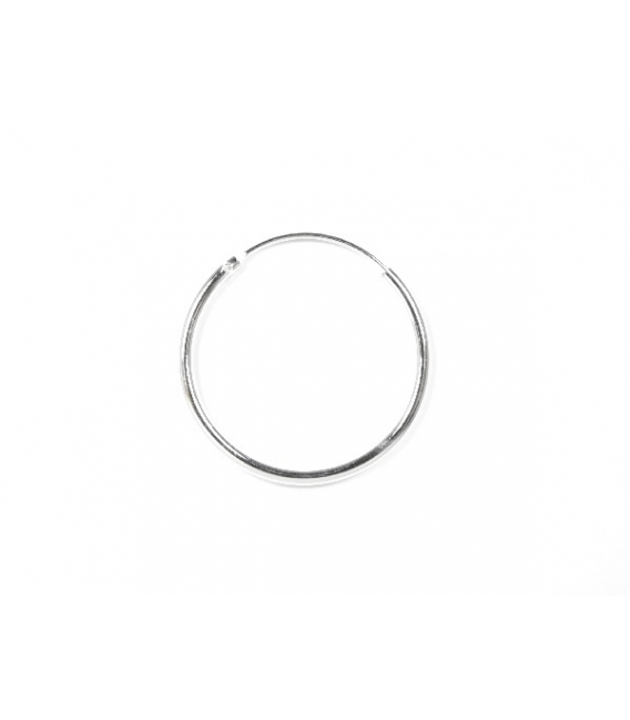 Créoles Argent Lisses 8 a 60mm Grosseur 1.5mm Prix Paire