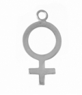 Perle Argent Symbole Femme