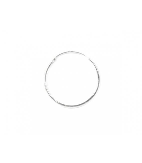 Créoles Argent Lisses 8 a 60mm Grosseur 1.2mm Prix Paire