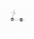 Boucles d'Oreilles Argent Boule. Prix paire