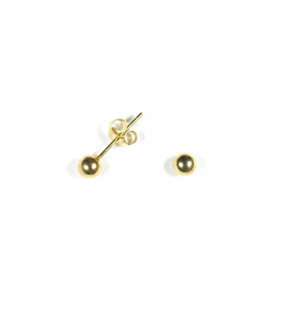 Boucles d'Oreilles Argent Boule Recouverte. Prix paire