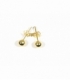 Boucles d'Oreilles Argent Boule Recouverte. Prix paire