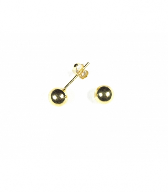 Boucles d'Oreilles Argent Boule Recouverte. Prix paire