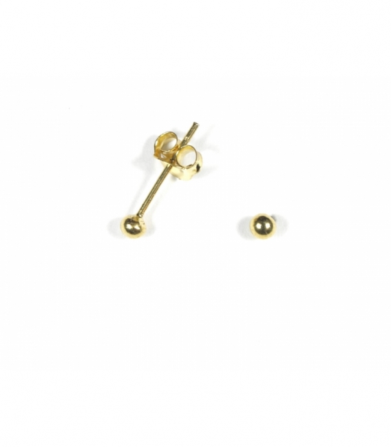 Boucles d'Oreilles Argent Boule Recouverte. Prix paire