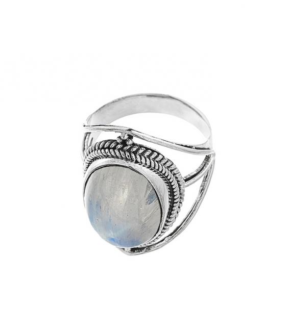 Anillo Plata Piedra Luna 2,50cm