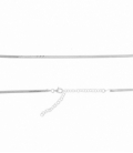 Cadena Plata Plana 2.4mm 35+8cm