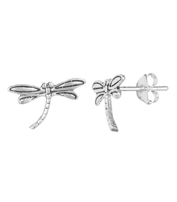 Boucles d'oreilles Argent Libellule 10mm Prix Paire