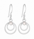 Boucles Argent d'oreilles Pierre Cercles 11mm