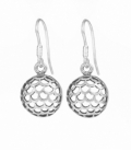 Boucles d'oreilles Argent Vielli Demi-Ballon Prix paire