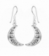 Boucles d'oreilles Lune Argent Vielli Prix Paire