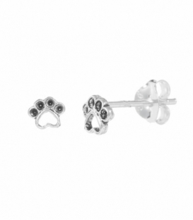 Boucles d'oreilles Argent Empreinte de Chien Prix Paire