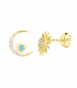 Boucles d'oreilles Éloite et Lune Recoubert Prix Paire