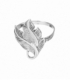 Bague Argent Plumes