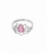 Bague Argent Rose Nacre Fleur Lotus