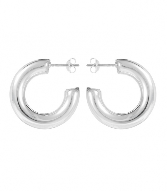 Boucles Argent d'oreilles Créateurs 26 X 6mm Prix Paire