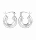 Créoles Argent Créateurs 16 X 5mm Prix Paire