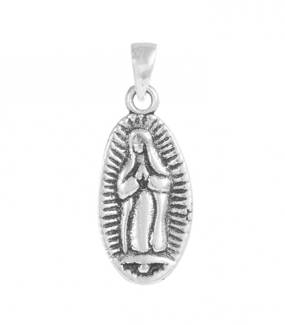 Pendentif Argent Vierge de Guadalupe