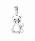 Pendentif Argent Chat