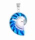 Pendentif Argent Coquillage Nautilus 33mm