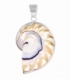 Pendentif Argent Coquillage Nautilus 33mm