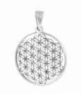 Pendentif Argent Fleur de Vie Ø26mm