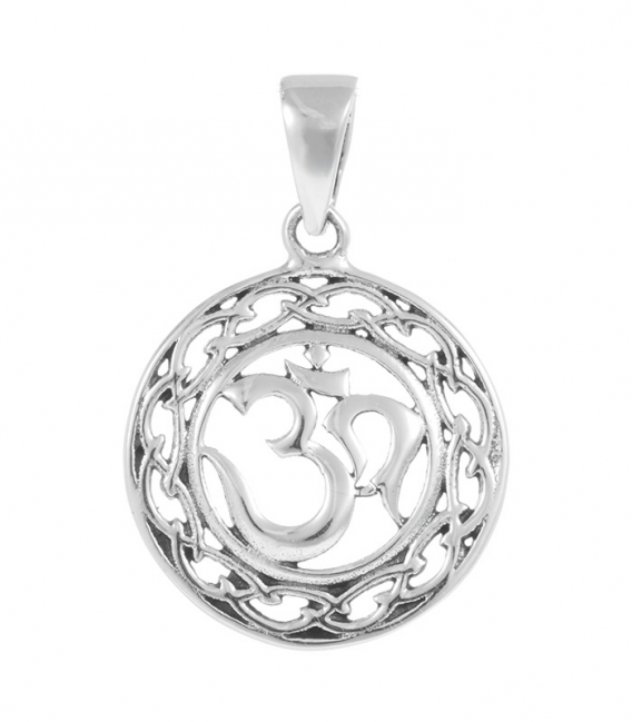 Pendentif Argent Om Ø17.5mm