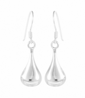 Boucles d'oreilles Argent Larme 20mm Prix Paire