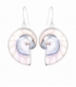 Boucles d'oreilles Argent Nautilus 29mm Prix Paire