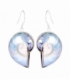 Boucles d'oreilles Argent Nautilus 29mm Prix Paire