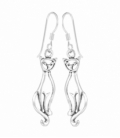 Boucle d'oreille Chat 22.5mm Prix Paire