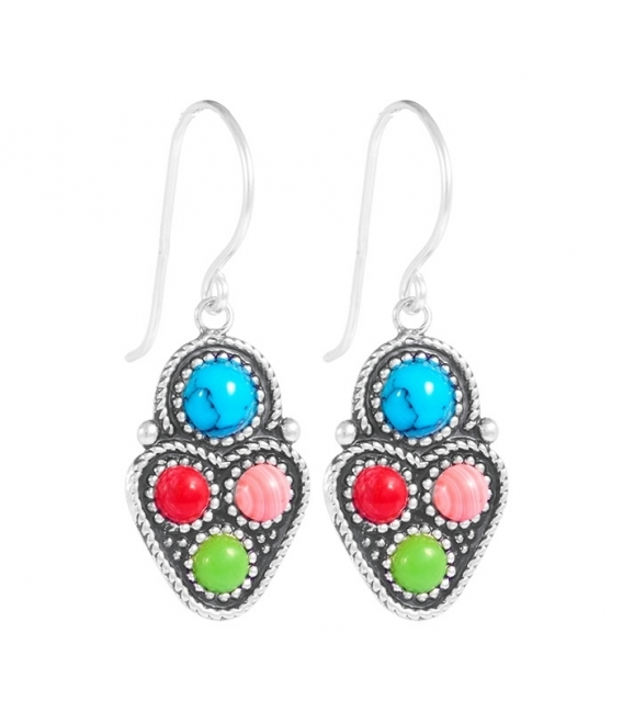 Boucles d'oreilles Multi Stone Prix Paire