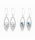 Boucles d'oreilles Argent Filigrane Minéraux Prix Paire