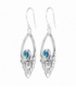 Boucles d'oreilles Argent Filigrane Minéraux Prix Paire