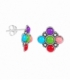 Boucles d'oreilles Argent Multi Stone Prix Paire