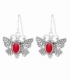 Boucles d'oreilles Argent Papillon Minéraux Prix Paire