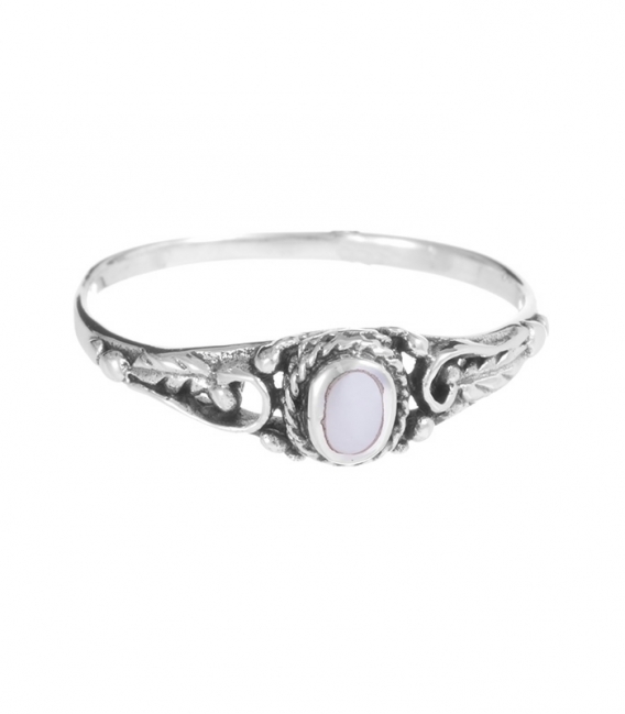 Bague Argent Nacre Bali