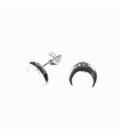 Boucles d'oreilles Argent Lune Inversée Prix Paire