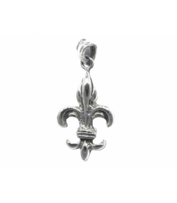 Pendentif Argent Fleur de Lys 26mm